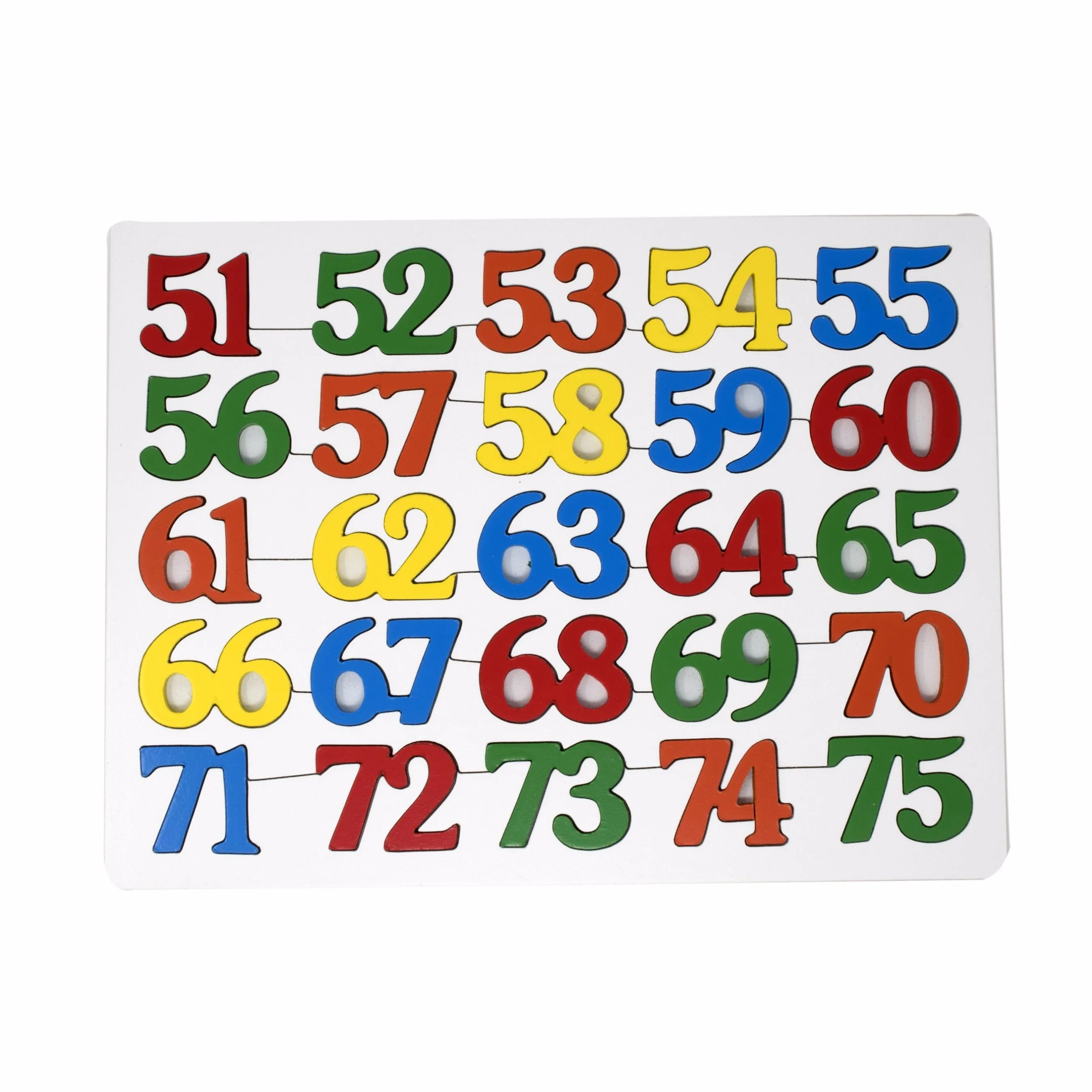 Number Inset Puzzle 1-100 (set of 4 boards)