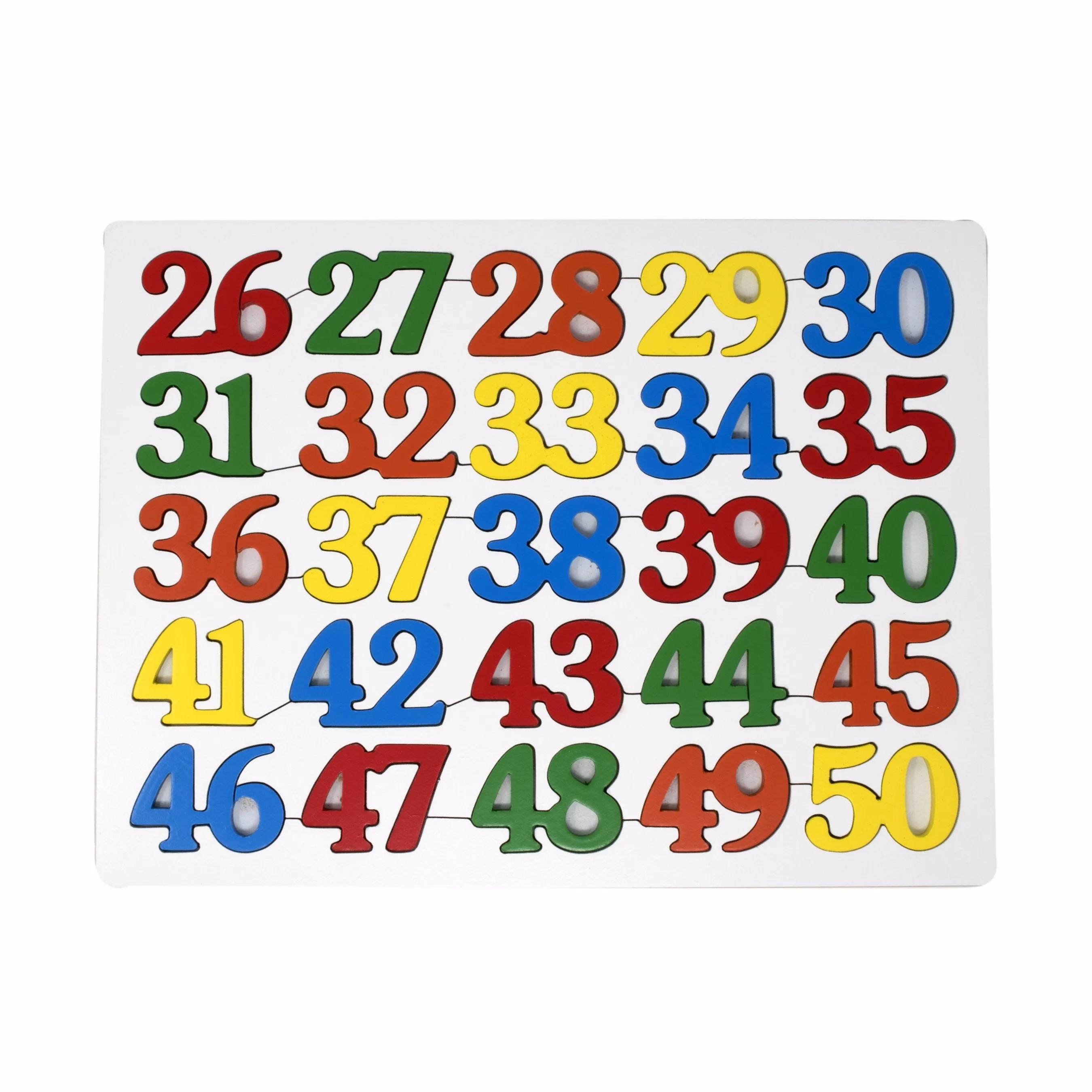 Number Inset Puzzle 1-100 (set of 4 boards)