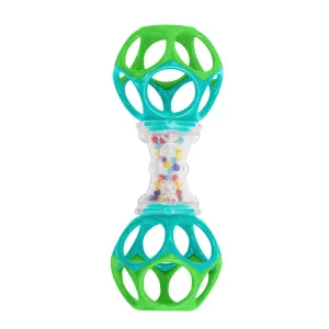 Oball Easy Grasp Shaker Rattle BPA-Free Infant Toy in Blue/Green