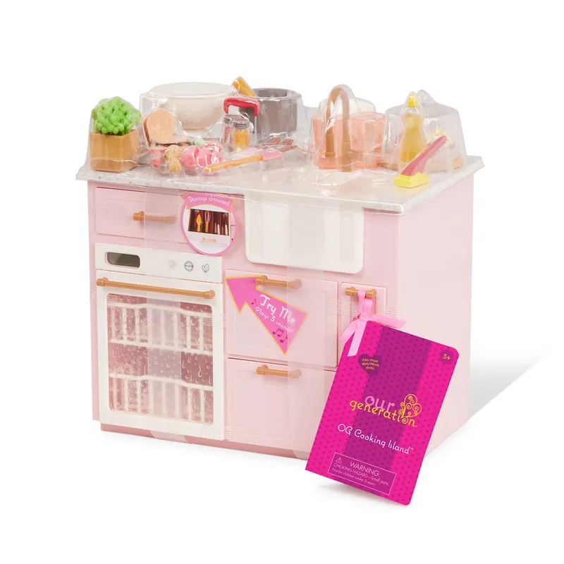 Our Generation Electronic Kitchen Island Set