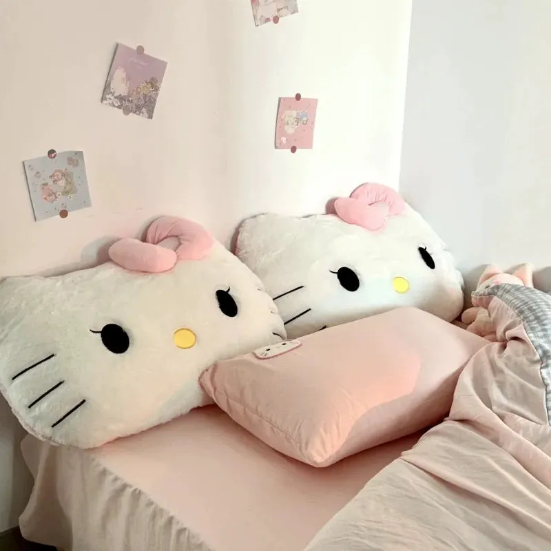 Pink Kitty Head Pillow 31inch