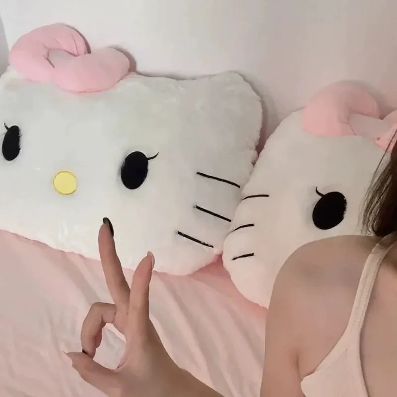 Pink Kitty Head Pillow 31inch