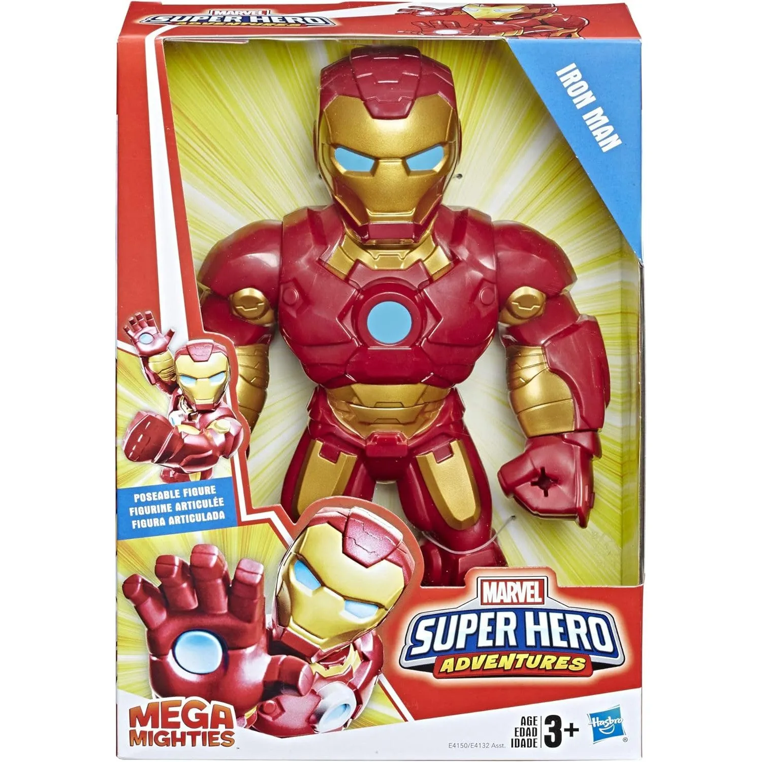 Playskool Heroes Marvel Super Hero Adventures Mega Mighties Iron Man 10-Inch Action Figure