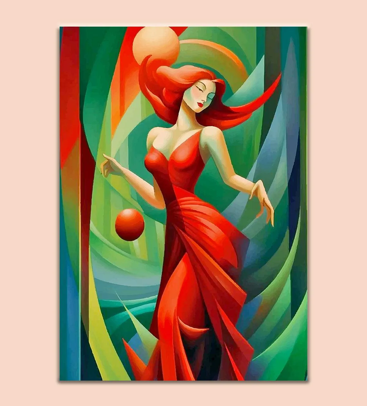 Rhythm in Red: The Dancing Muse
