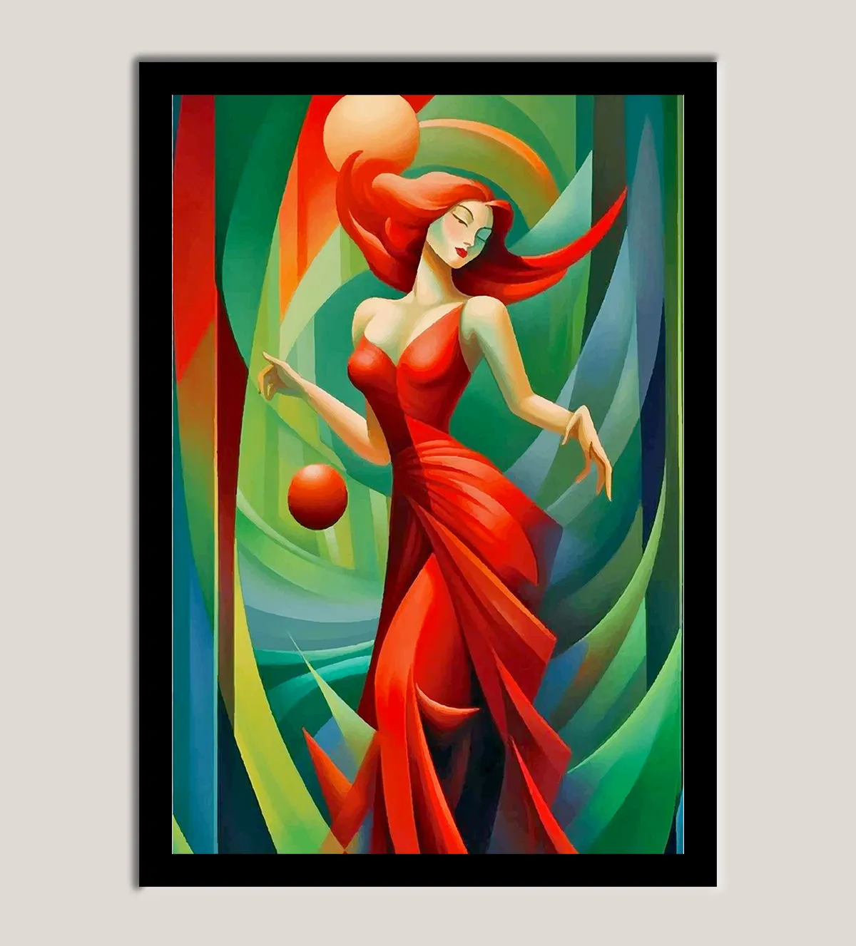 Rhythm in Red: The Dancing Muse