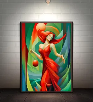 Rhythm in Red: The Dancing Muse