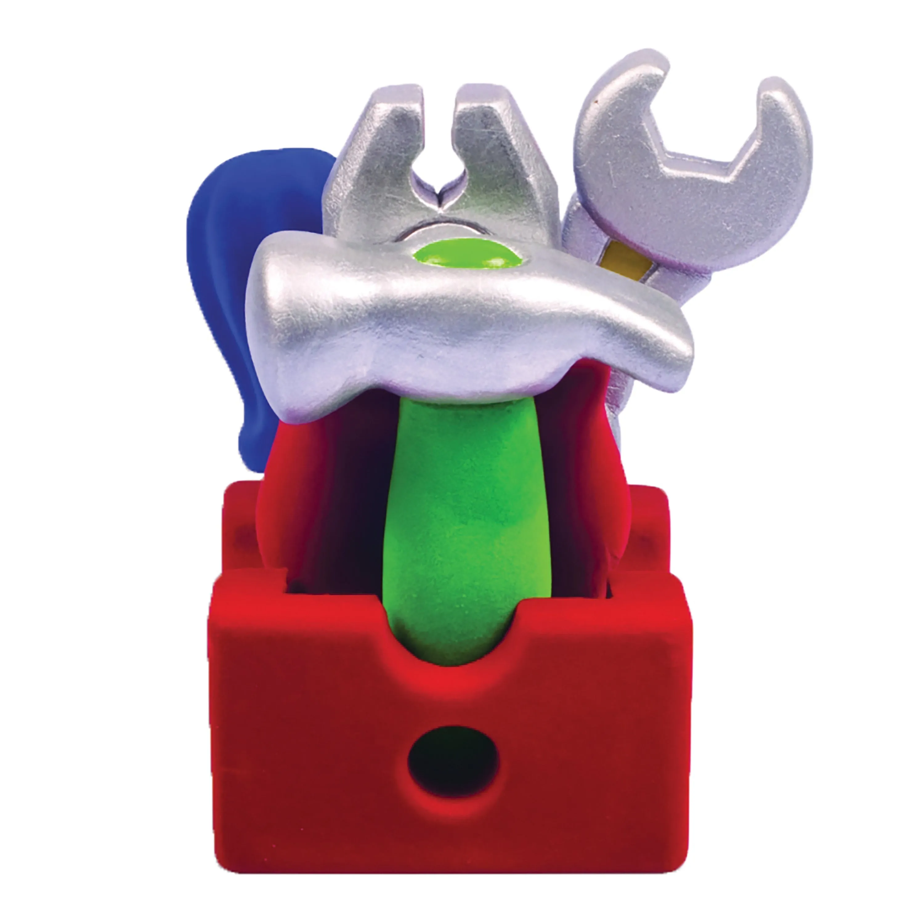 Rubbabu® Soft Sensory Tool Set with Caddy | 4-Piece Eco-Friendly Building Toy