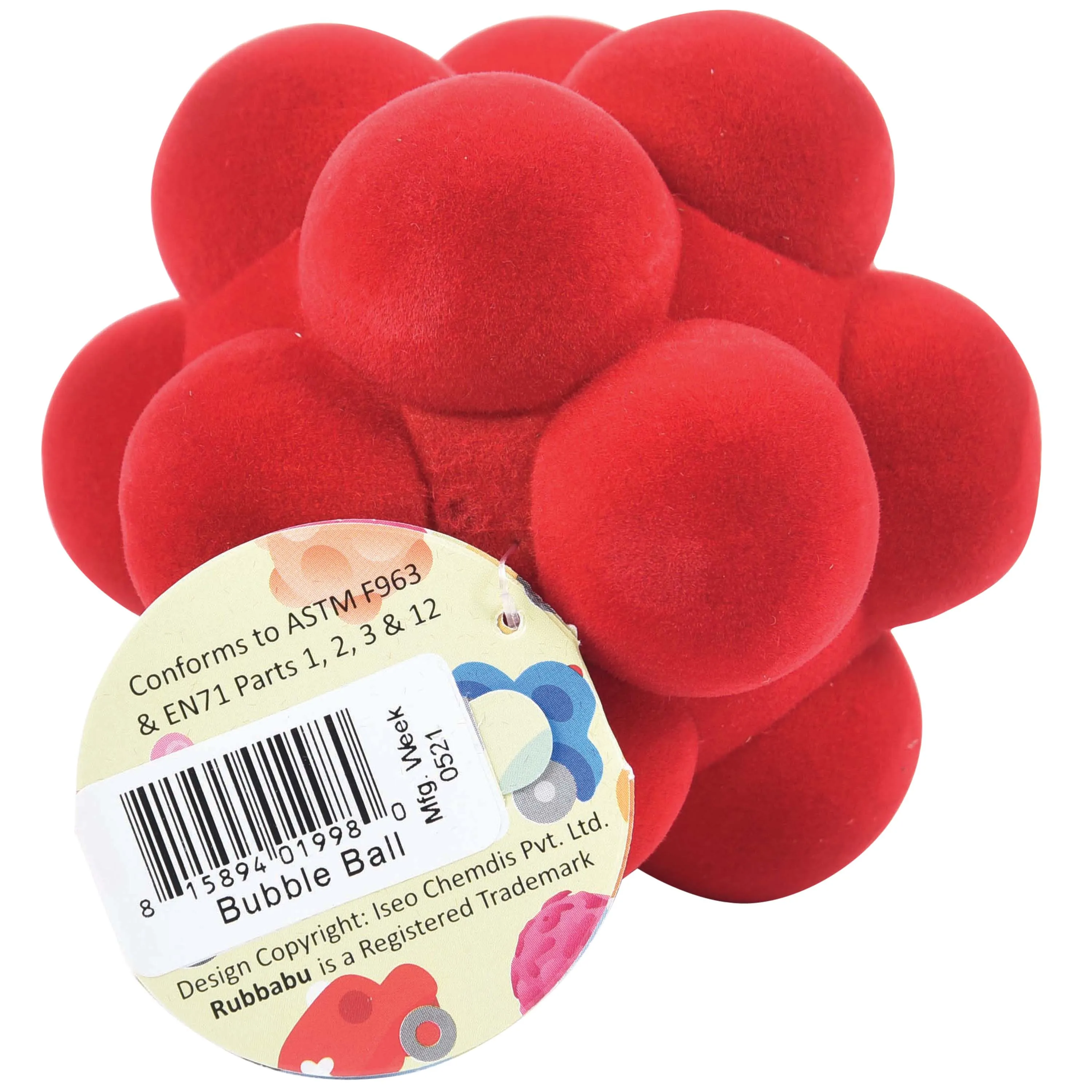 Rubbabu&reg; Bubble Ball, Red