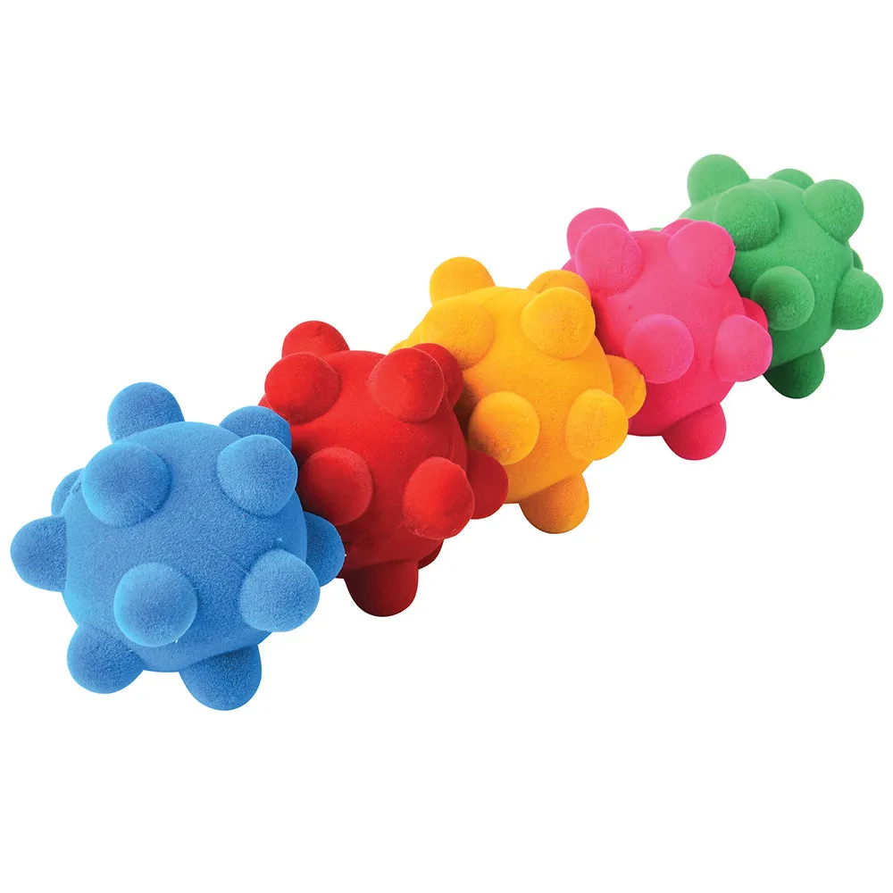 Rubbabu&reg; Rainbow Fidget Stress Balls- 5 PC