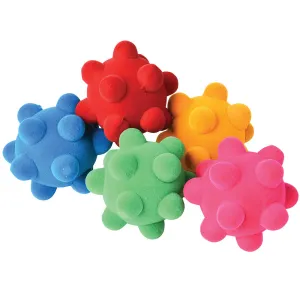 Rubbabu&reg; Rainbow Fidget Stress Balls- 5 PC