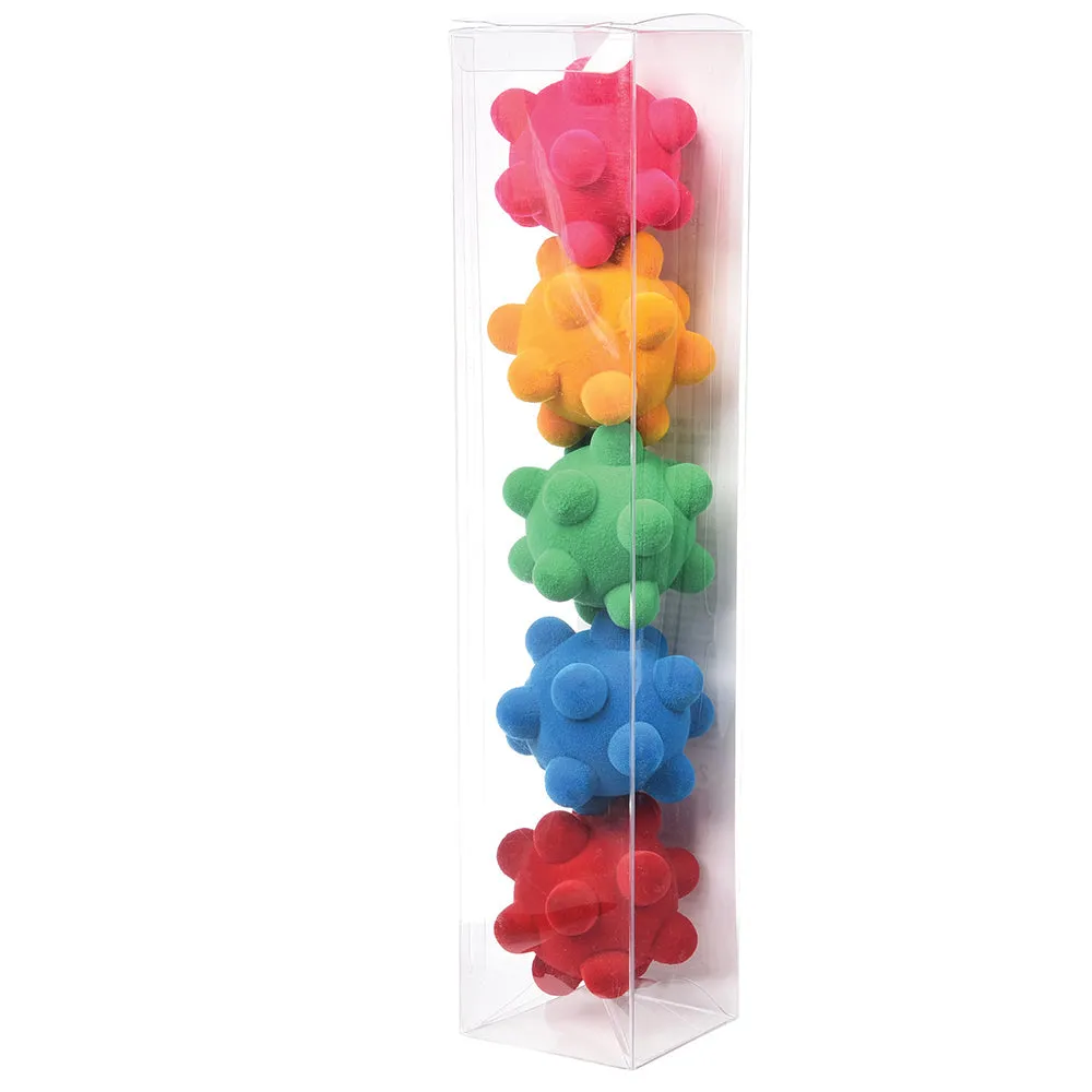 Rubbabu&reg; Rainbow Fidget Stress Balls- 5 PC