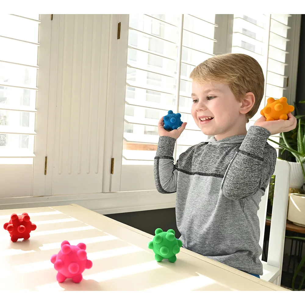 Rubbabu&reg; Rainbow Fidget Stress Balls- 5 PC