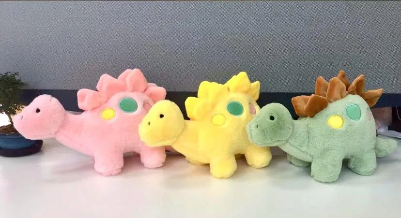 SCOOBA Super Soft Jurassic Stegosaurus Dinosaur 35cm Length Stuffed Toy Plush Dinosaur Toy, 35cm Long, Super Soft Multicolor