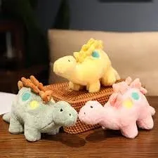 SCOOBA Super Soft Jurassic Stegosaurus Dinosaur 35cm Length Stuffed Toy Plush Dinosaur Toy, 35cm Long, Super Soft Multicolor