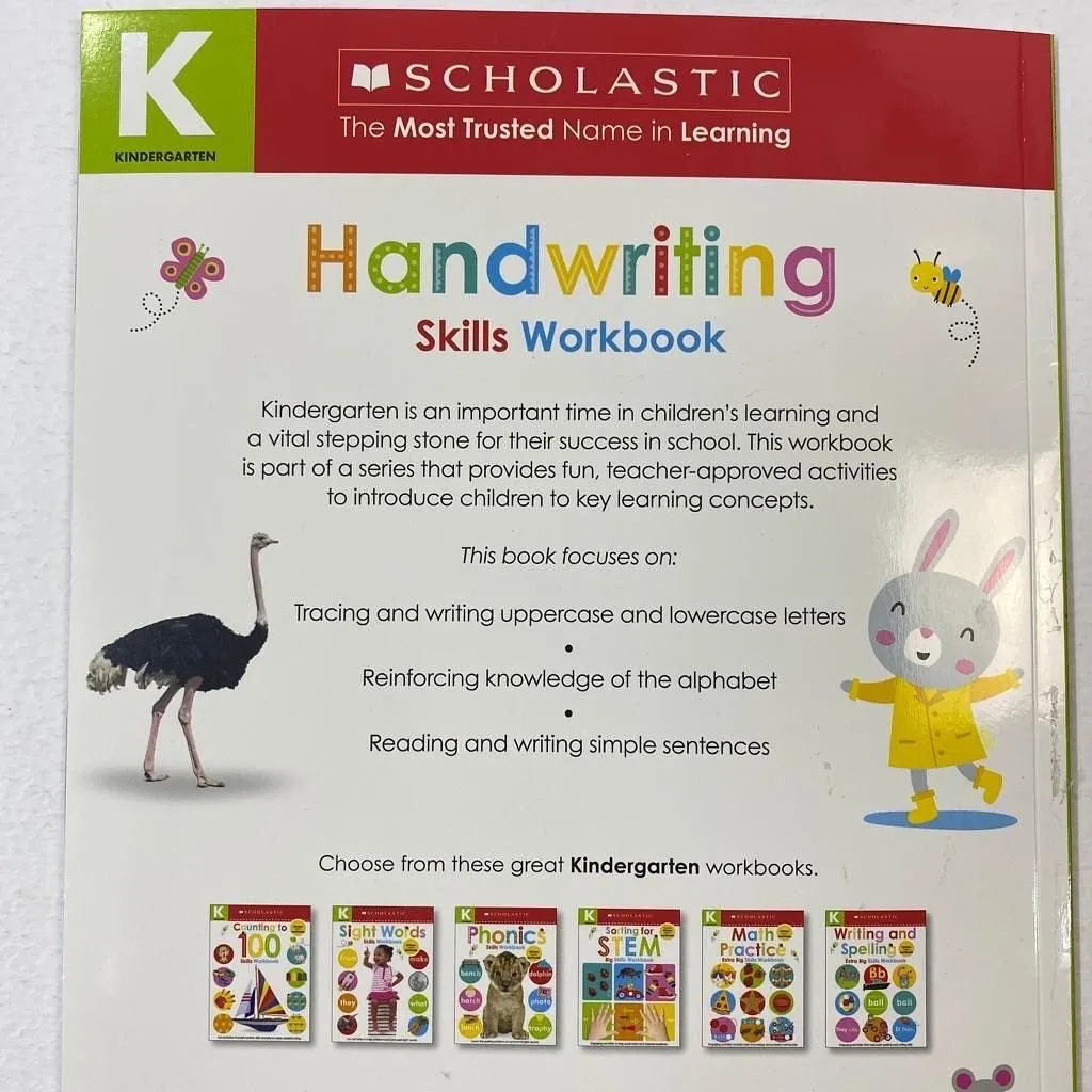 Skills Workbook - Handwriting Kindergarten Workbook-Scholastic Early Learners