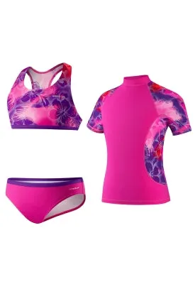 SPEEDO Girls Jungle Rhythm Rashguard 3-PC Set (8 Only)