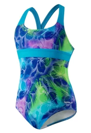 SPEEDO Girls Jungle Rhythm X-Back Empire (7-16)