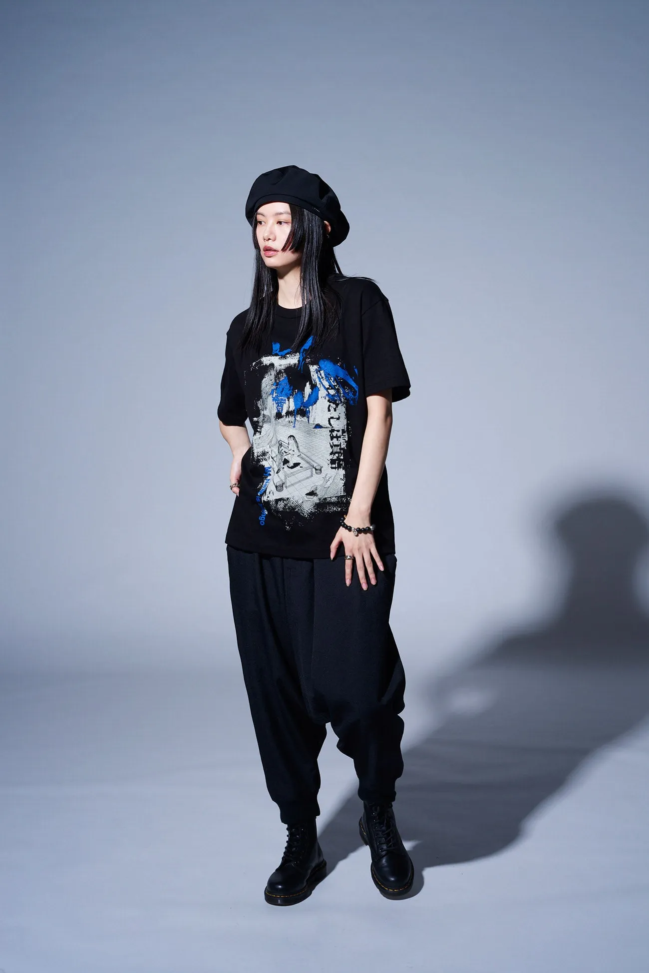 S'YTExKAZUO UMEZZ-MY NAME IS SHINGO- C/JERSEY T-SHIRT PRINTED WITH COMICS COVER ART”Cyber world”