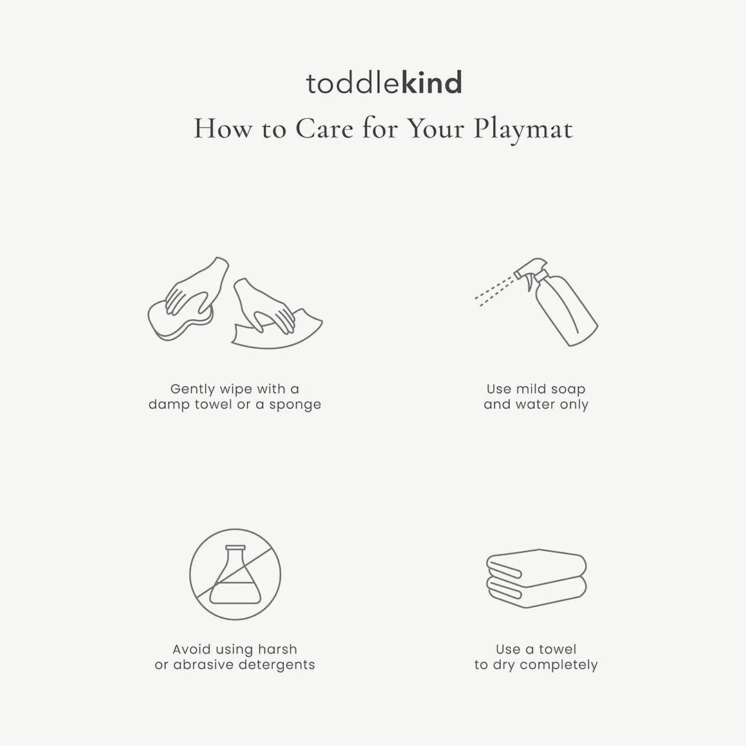 Toddlekind Nordic Puzzle Playmat - Clay