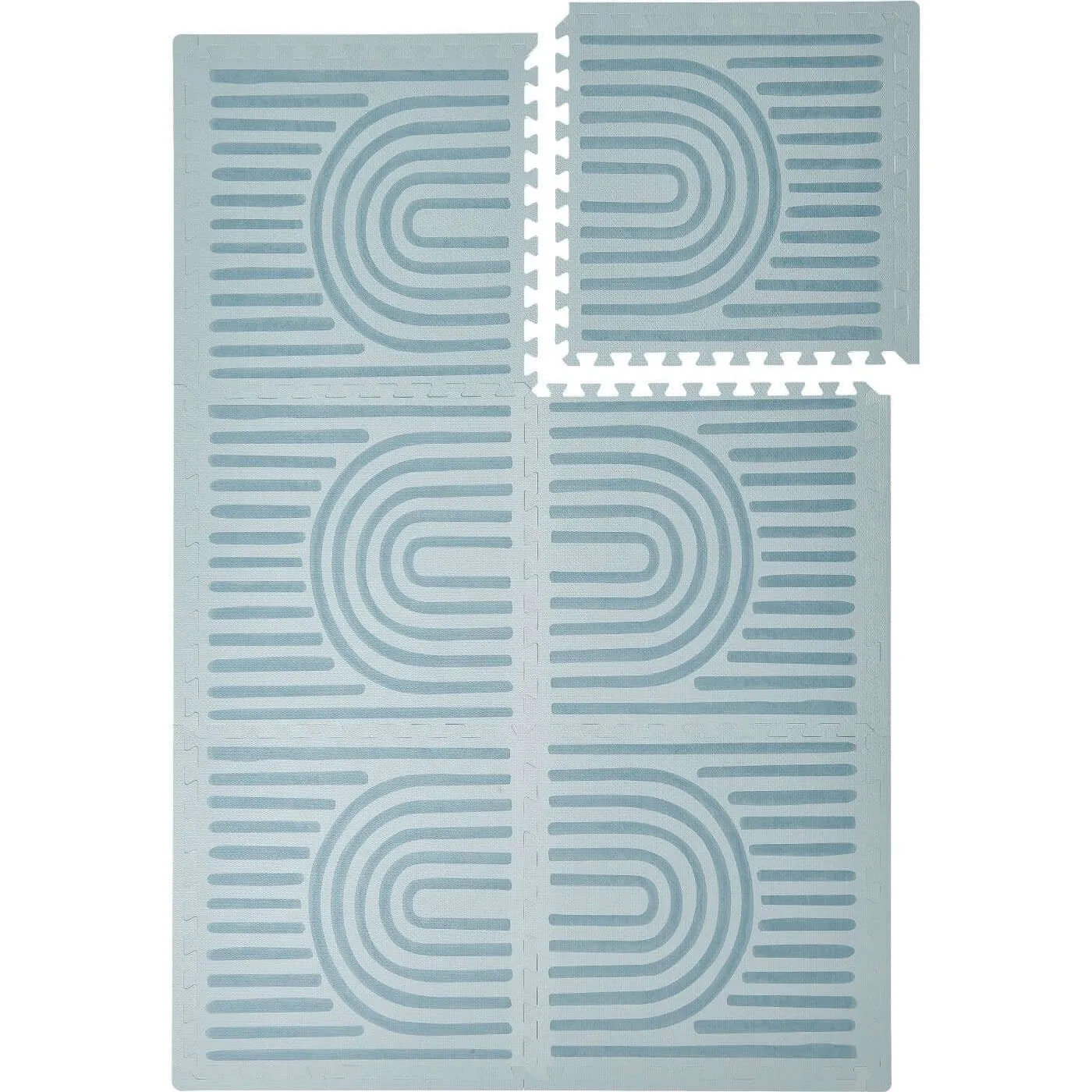 Toddlekind Premium Foam Playmats | Linear - Mineral