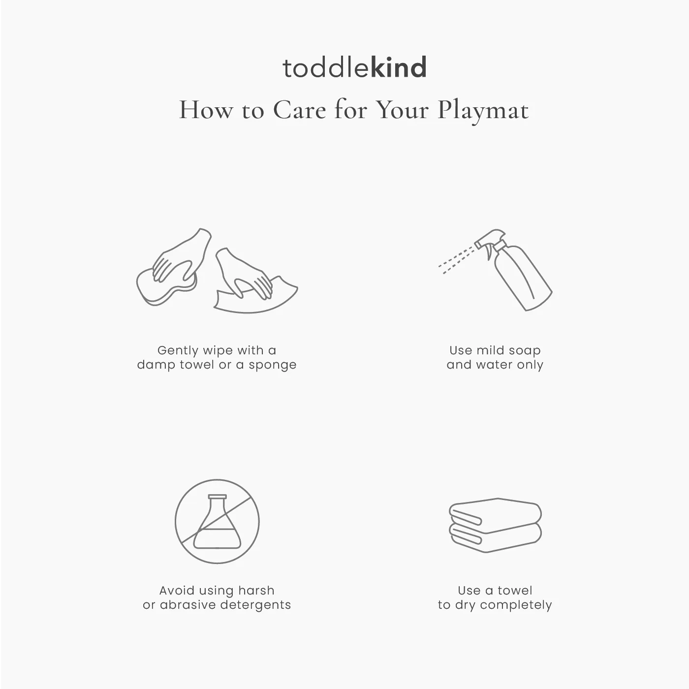 Toddlekind Premium Foam Playmats | Nordic - Pebble