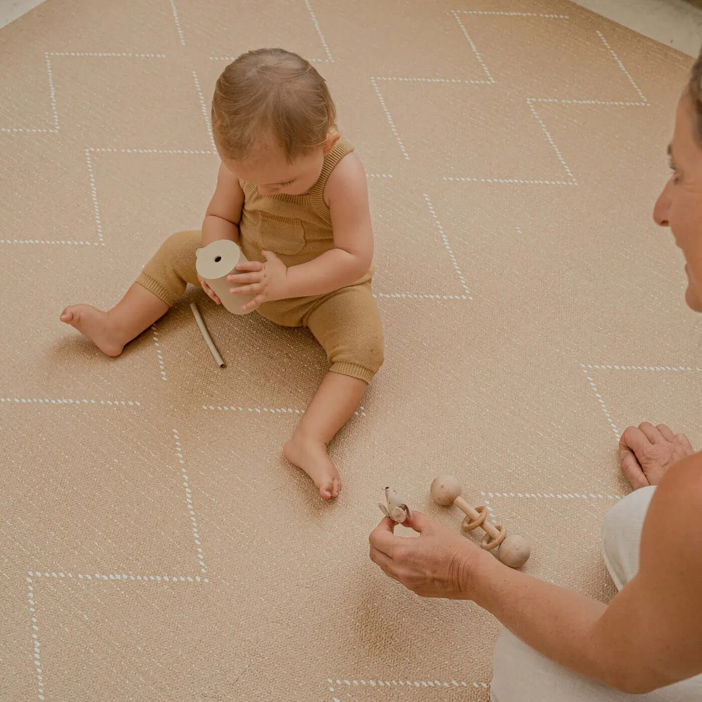 Toddlekind Premium Foam Playmats | Tulum - Sandstone