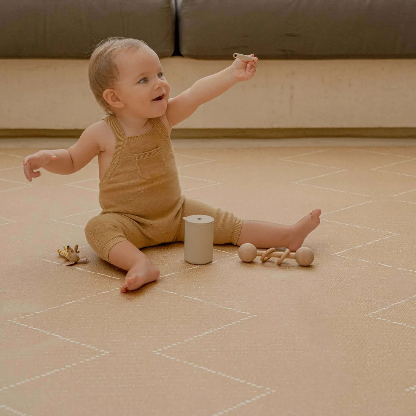 Toddlekind Premium Foam Playmats | Tulum - Sandstone