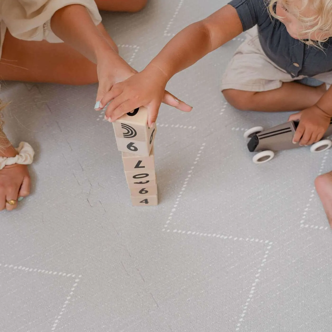 Toddlekind Premium Foam Playmats | Tulum - Stone