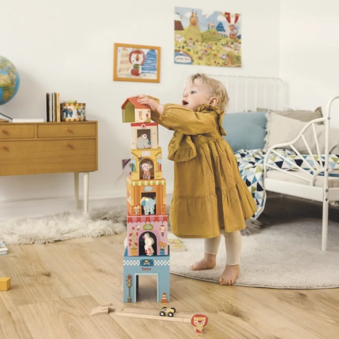 Tower House Stacking Game