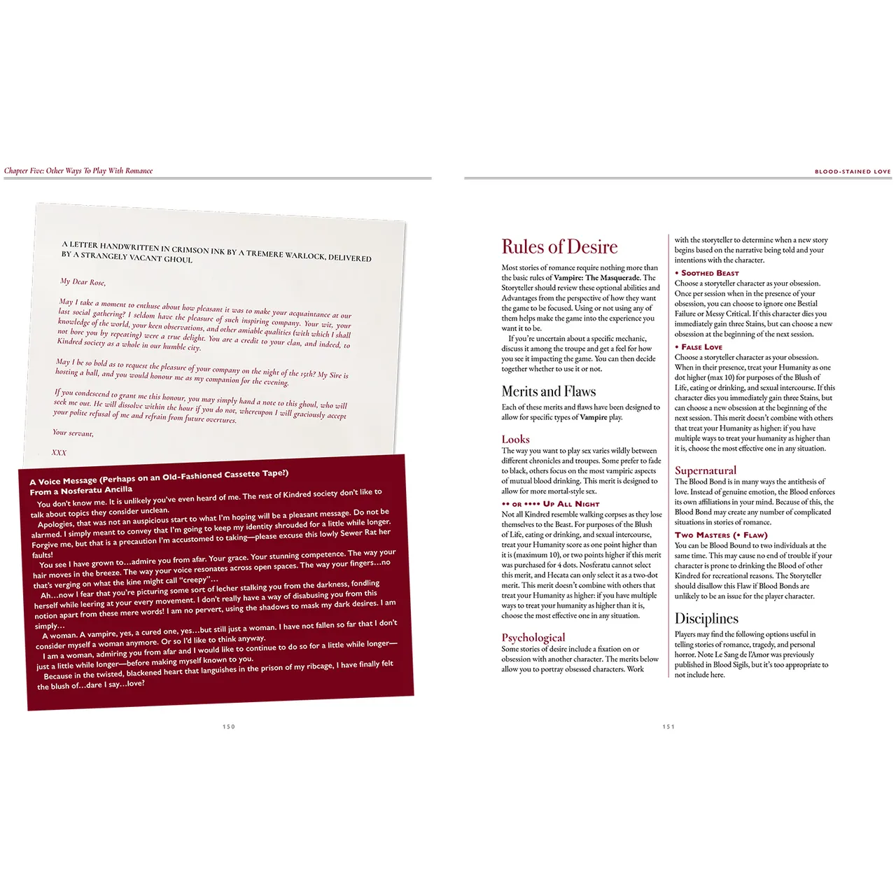 Vampire: The Masquerade 5th Edition -  Blood-Stained Love (Sourcebook)