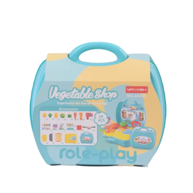 Vegetable Shop Pretend play set | 24 Pcs