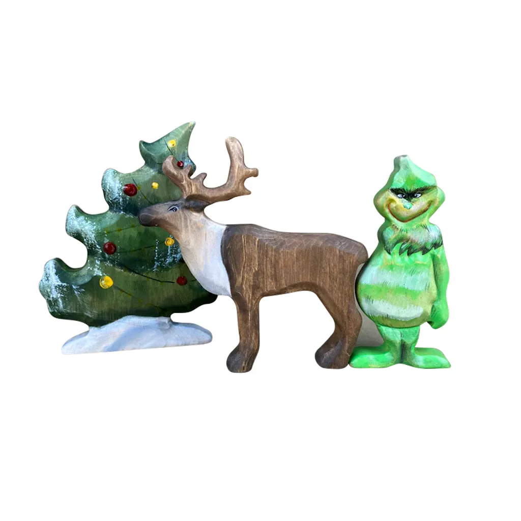 Wooden Grinch